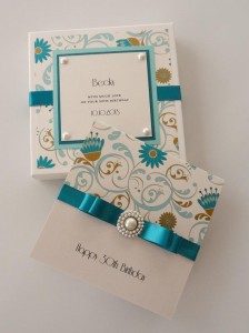 Turquoise Print Card